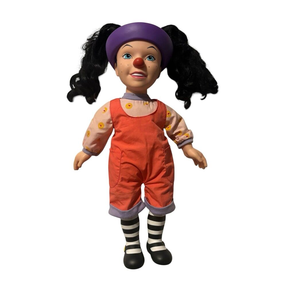 Rare Vintage 1997 The Big Comfy Couch Loonette Doll 15" Tall Overalls Y2K Clown